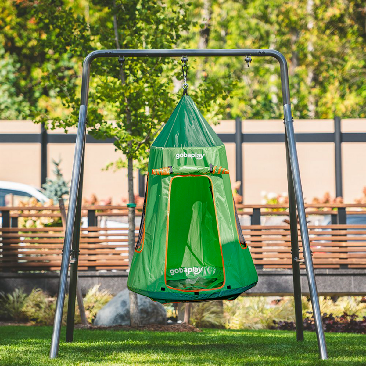 TitanFlex Swing Set with Saucer Tent Swing