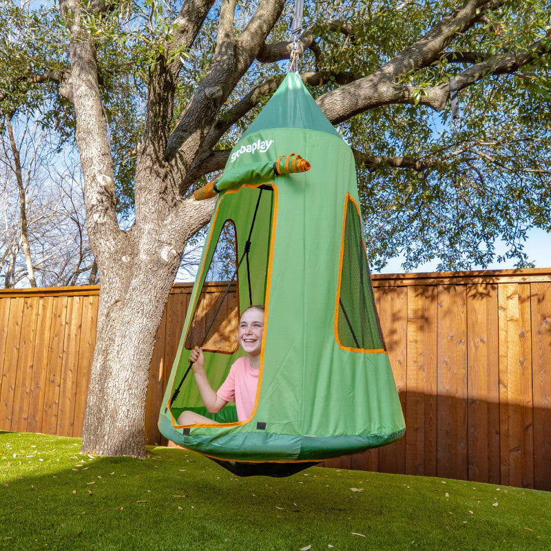 FlyMax Saucer Tree Swing with Tent