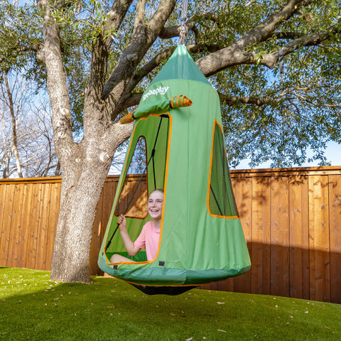 FlyMax Saucer Tree Swing with Tent