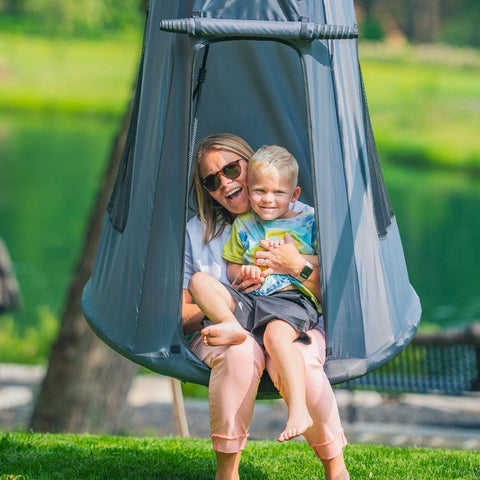 FlyMax Saucer Tree Swing with Tent